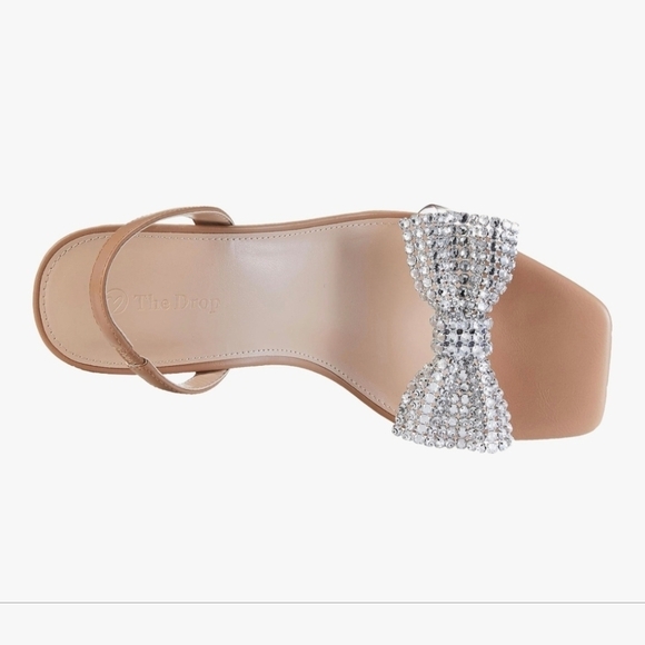 The Drop Shoes - The Drop Women's Kate Slingback Bow Heeled Sandal #940